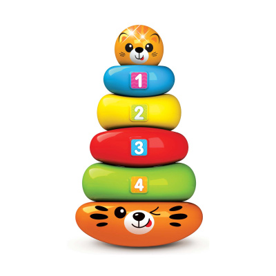 Музыкальная Пирамидка-неваляшка Тигренок Люленьки Азбукварик